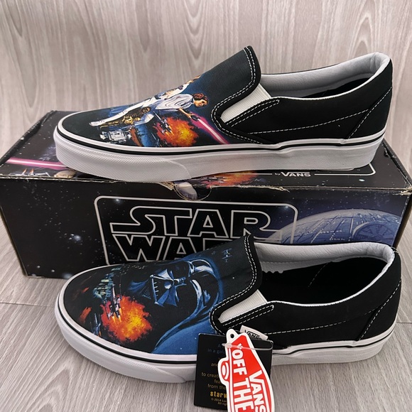 Vans Star Wars Slip-On Sneakers - Black and Multicolor - Picture 3 of 8